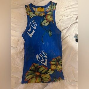 Juliet JOHNSTONE Mesh Tank